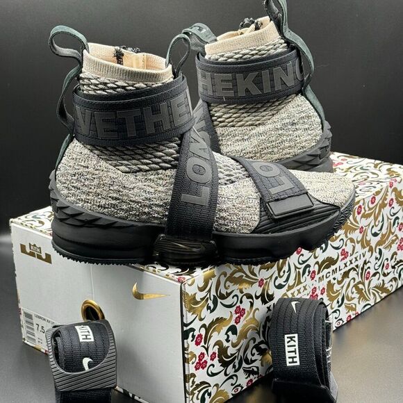 Nike Kith x LeBron Lifestyle 15 'Concrete' - Picture 1 of 12